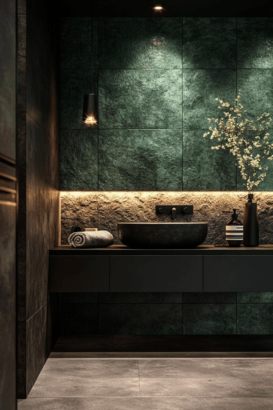 27 Sage Green and Black Bathroom Ideas That Feel Bold, Modern, and Beautifully Refined