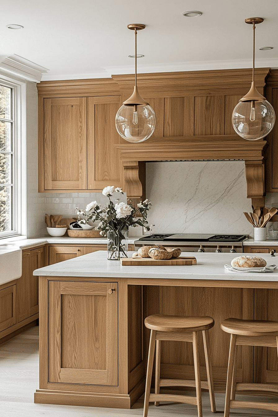 29 Honey Oak Kitchen Cabinets Ideas That Make This Classic Look Feel Fresh Again
