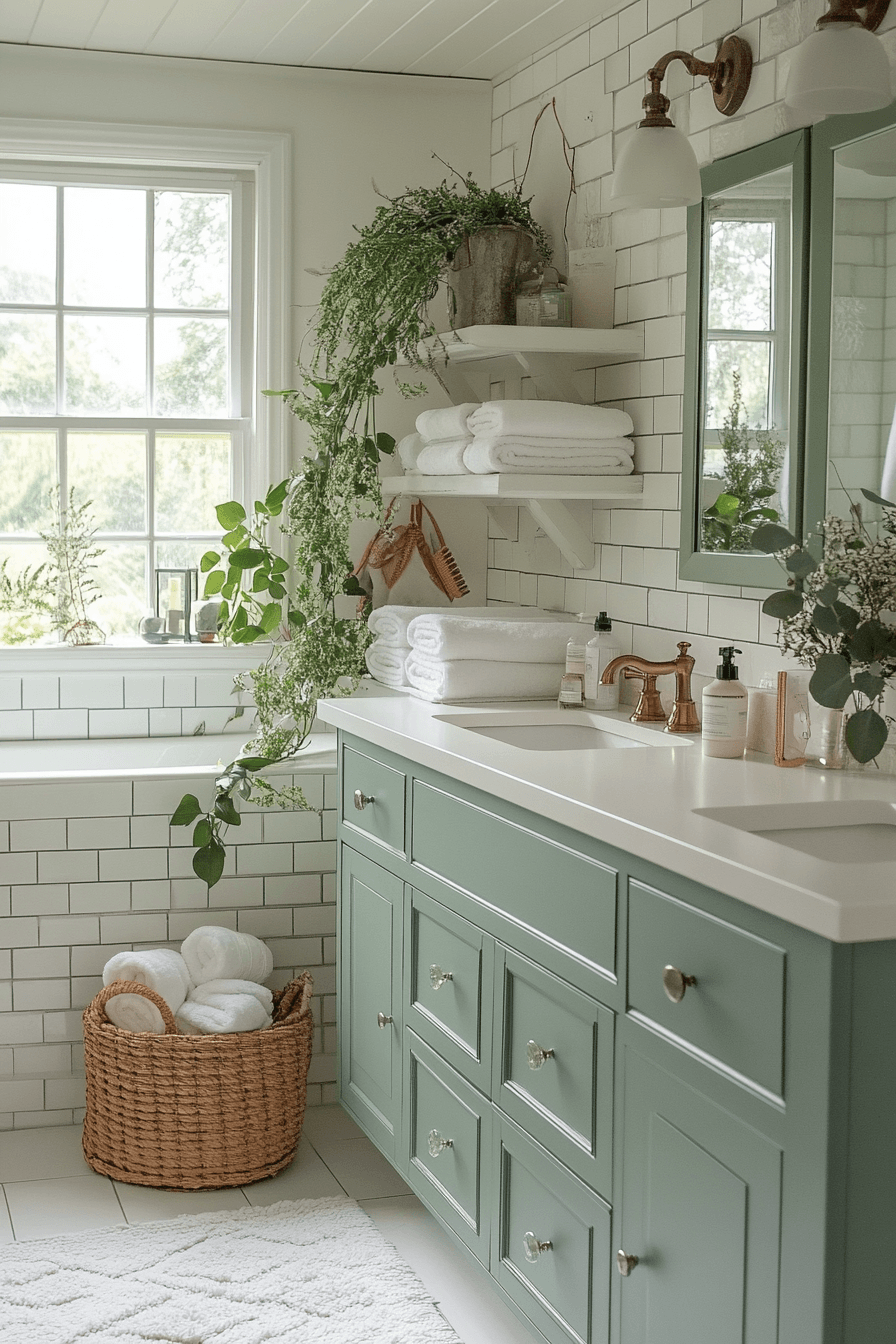 27 Sage Green and White Bathroom Ideas That Feel Fresh, Calm, and Beautifully Timeless
