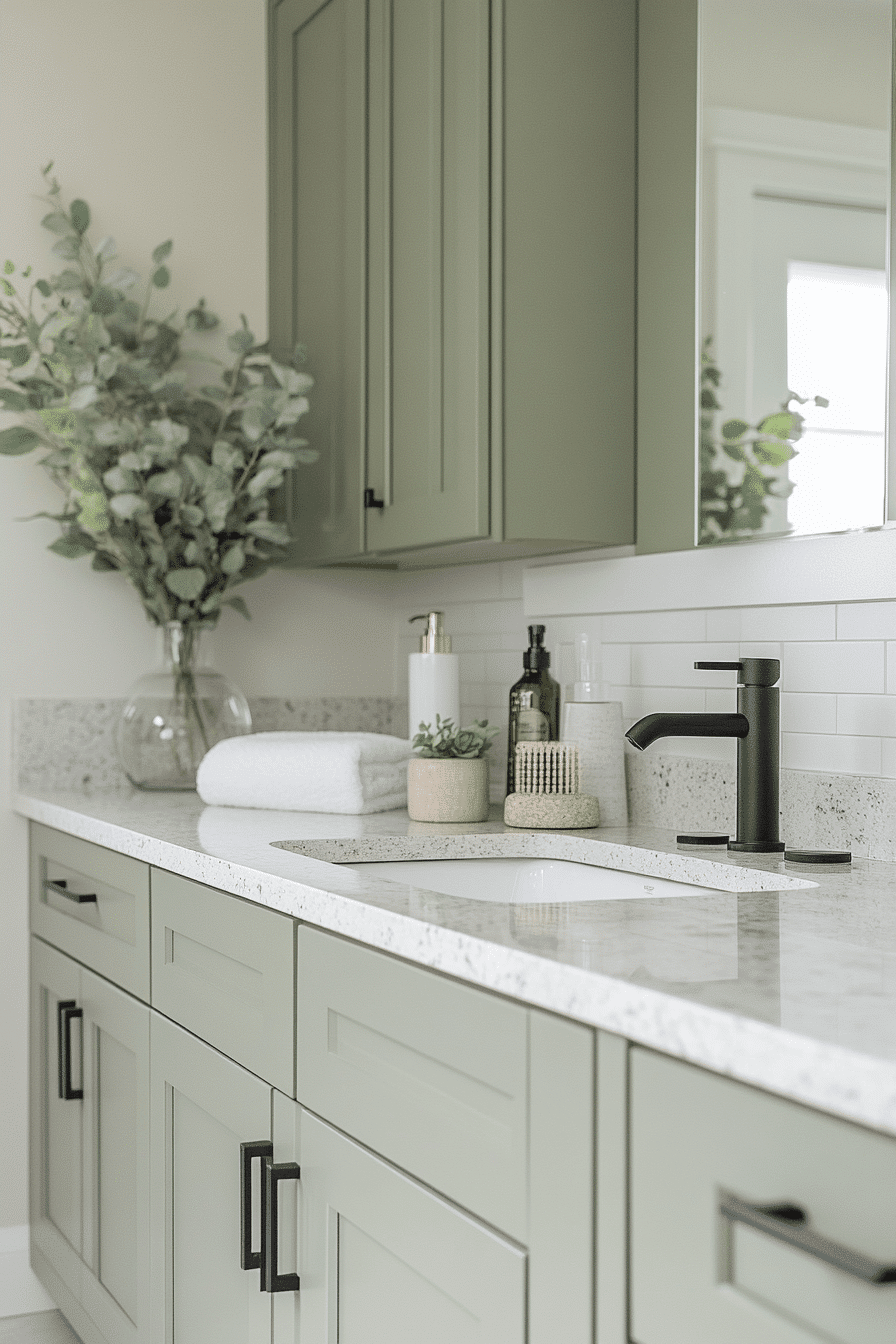 27 Sage Green and Black Bathroom Ideas That Feel Bold, Modern, and Beautifully Refined