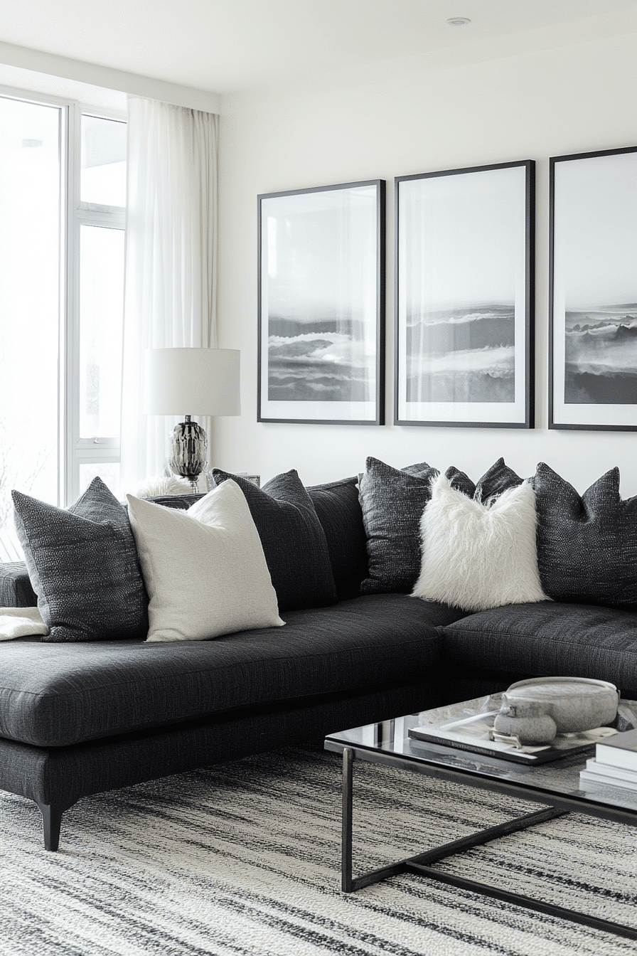 29 Dark Grey Sofa Living Room Ideas That Look Chic, Cozy, and Elevated