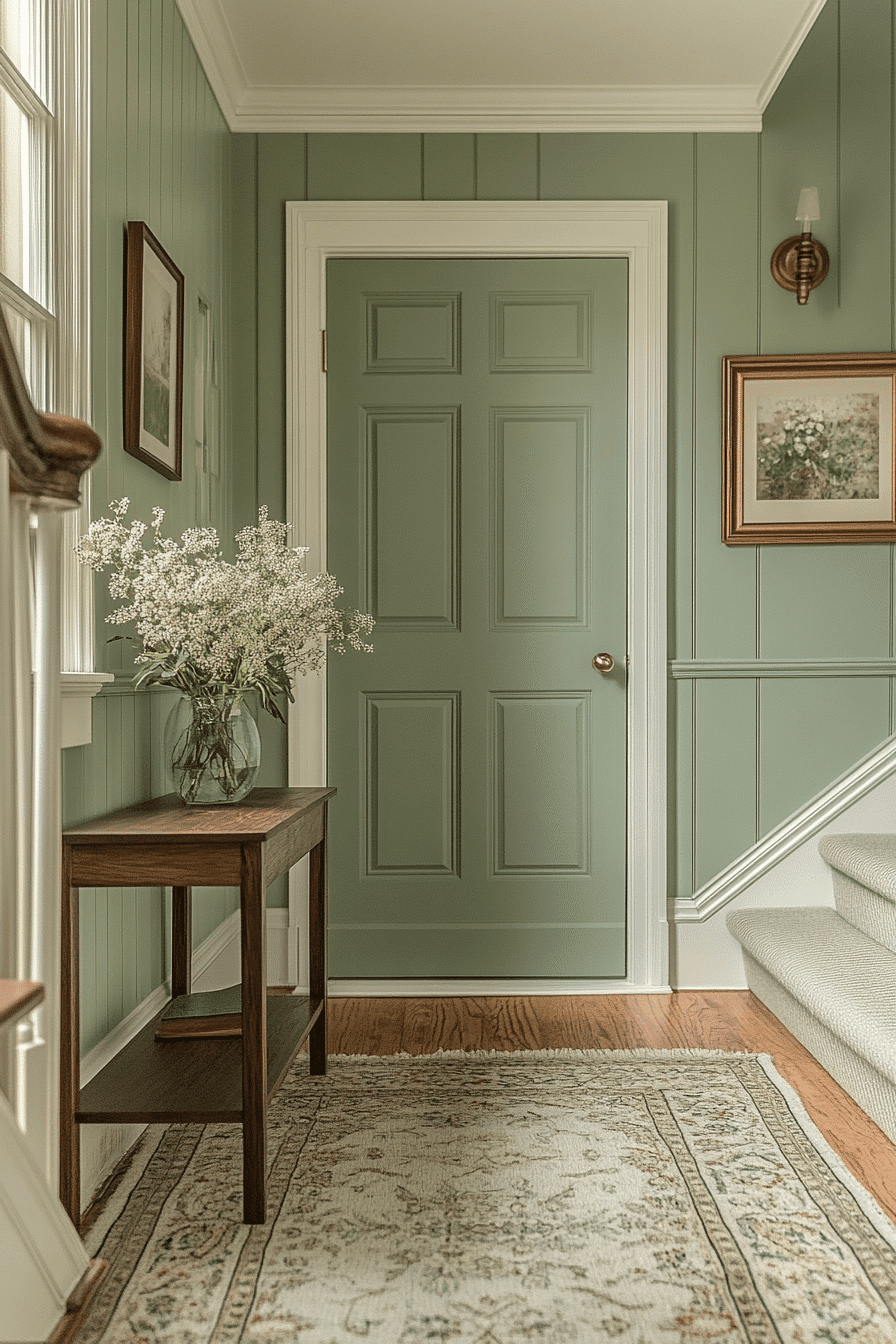 27 Sage Green Hallway Ideas That Make Every Corner Feel Softer and More Stylish