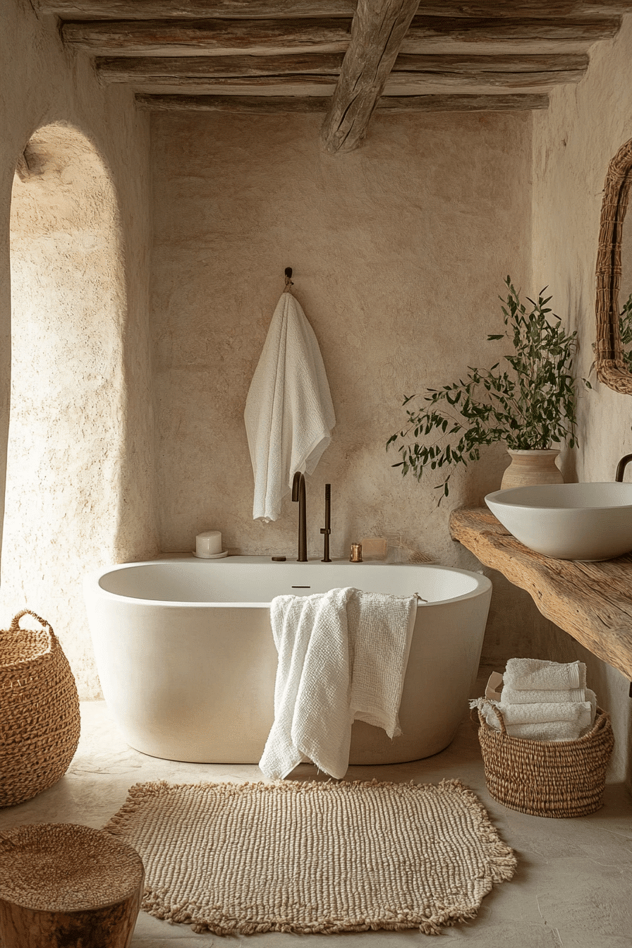 27 Wabi Sabi Bathroom Ideas That Feel Serene, Natural, and Timelessly Beautiful