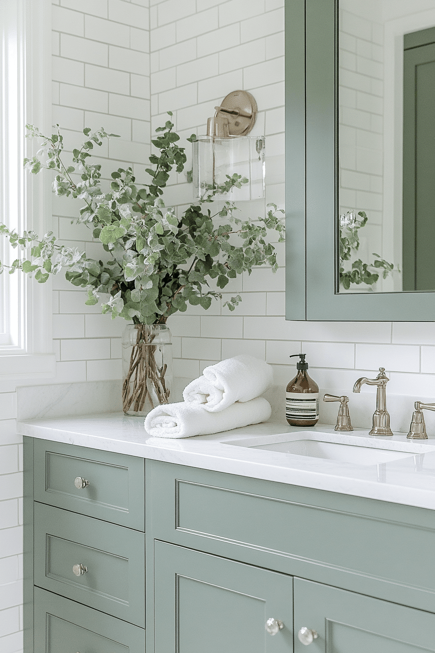 27 Sage Green and White Bathroom Ideas That Feel Fresh, Calm, and Beautifully Timeless