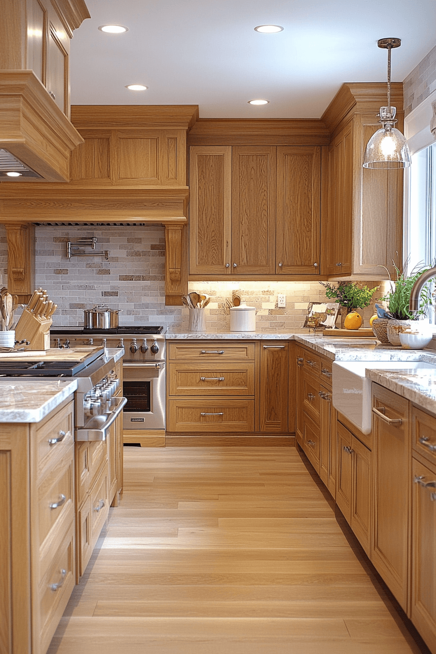 29 Honey Oak Kitchen Cabinets Ideas That Make This Classic Look Feel Fresh Again