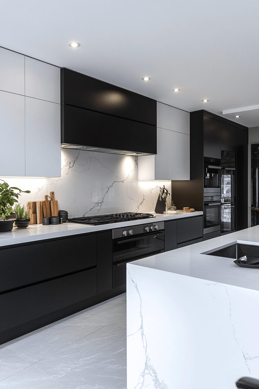 27 Black and White Modern Kitchen Ideas That Feel Sleek, Bold, and Timeless