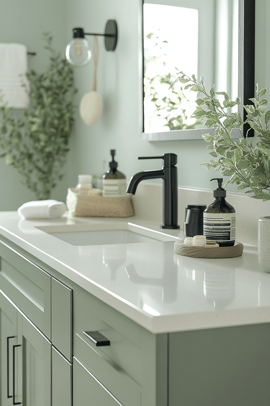 27 Sage Green and Black Bathroom Ideas That Feel Bold, Modern, and Beautifully Refined