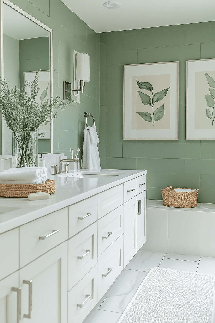 27 Sage Green and White Bathroom Ideas That Feel Fresh, Calm, and Beautifully Timeless