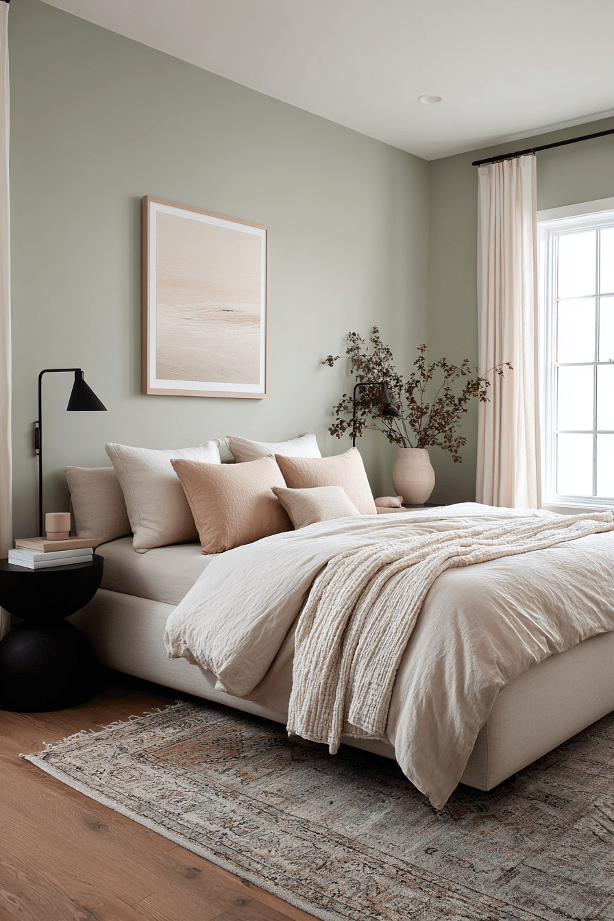 27 Sage Green and Pink Bedroom Ideas That Feel Soft, Pretty, and Wonderfully Cozy