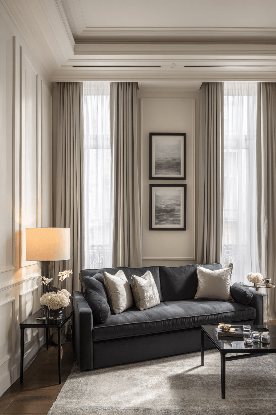 29 Dark Grey Sofa Living Room Ideas That Look Chic, Cozy, and Elevated