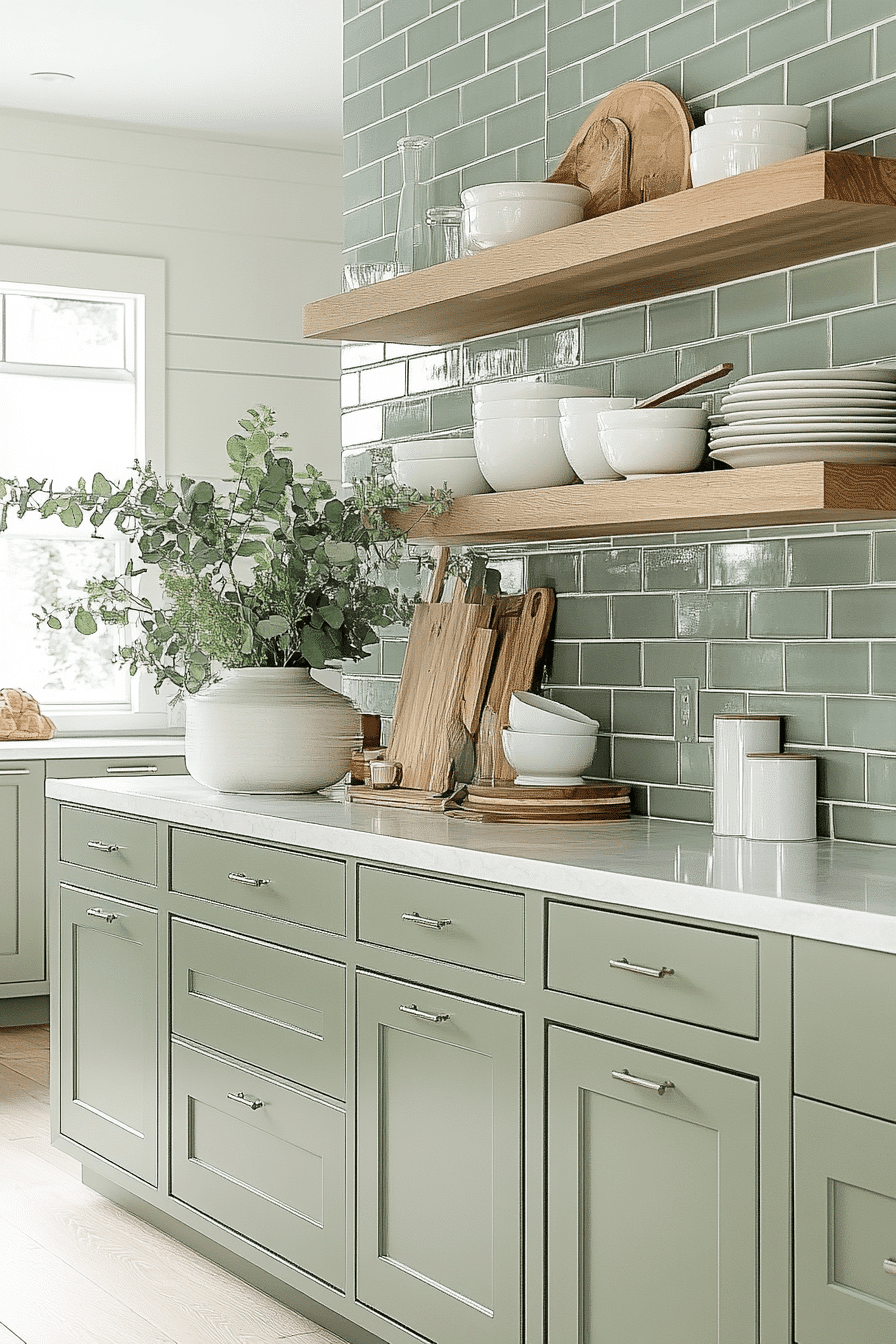 27 Sage Green Backsplash Kitchen Ideas That Make the Whole Space Feel Instantly Prettier