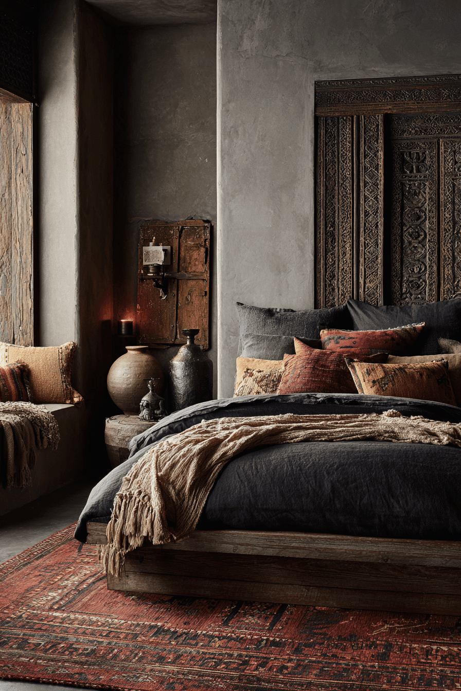 29 Dark Boho Bedroom Ideas That Feel Moody, Cozy, and Beautifully Styled