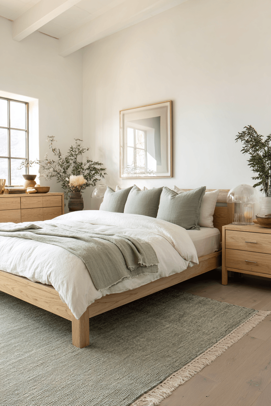 27 White and Sage Green Bedroom Ideas That Feel Airy, Calm, and Beautifully Serene