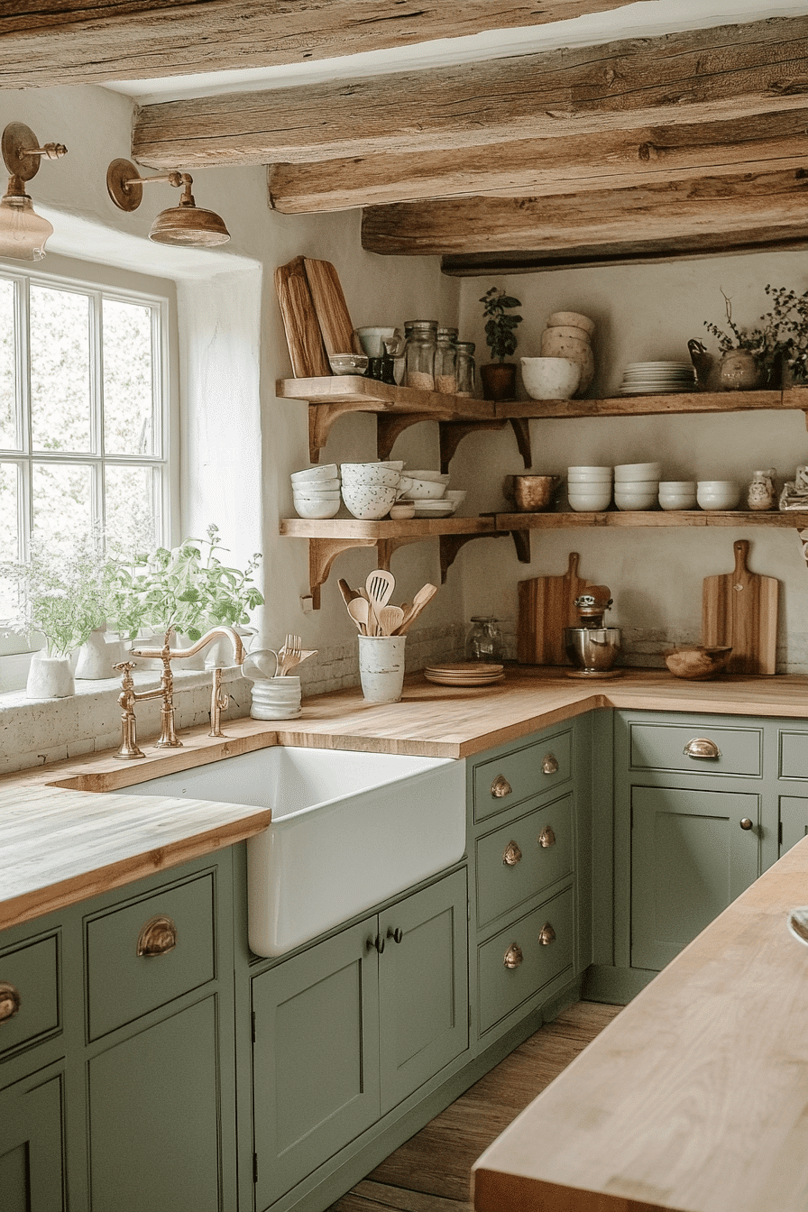 27 Sage Green and Wood Kitchen Ideas That Feel Warm, Stylish, and Wonderfully Inviting