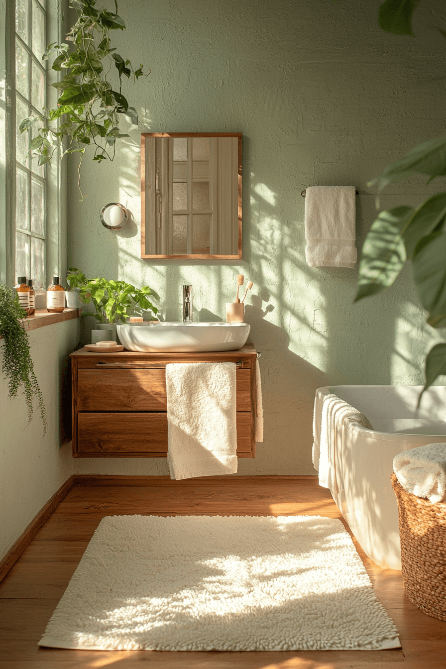 27 Sage Green Bathroom Decor Ideas That Feel Calm, Pretty, and Spa-Like