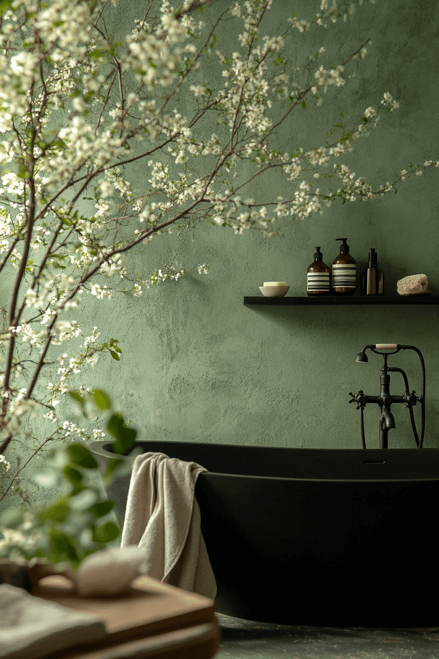 27 Sage Green and Black Bathroom Ideas That Feel Bold, Modern, and Beautifully Refined