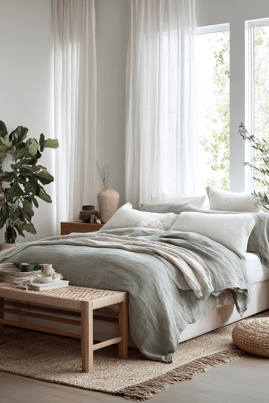 27 White and Sage Green Bedroom Ideas That Feel Airy, Calm, and Beautifully Serene