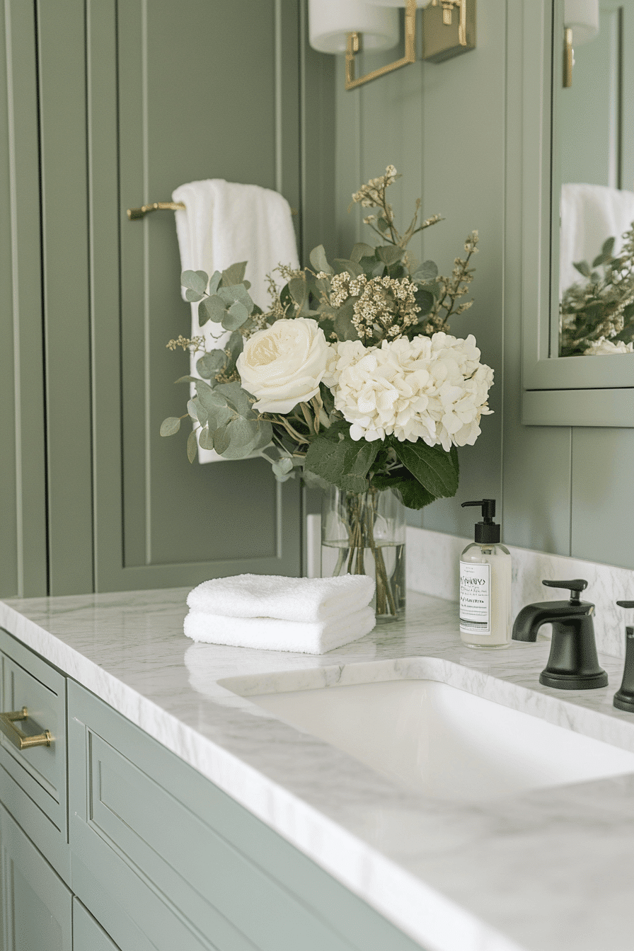 27 Sage Green Bathroom Decor Ideas That Feel Calm, Pretty, and Spa-Like