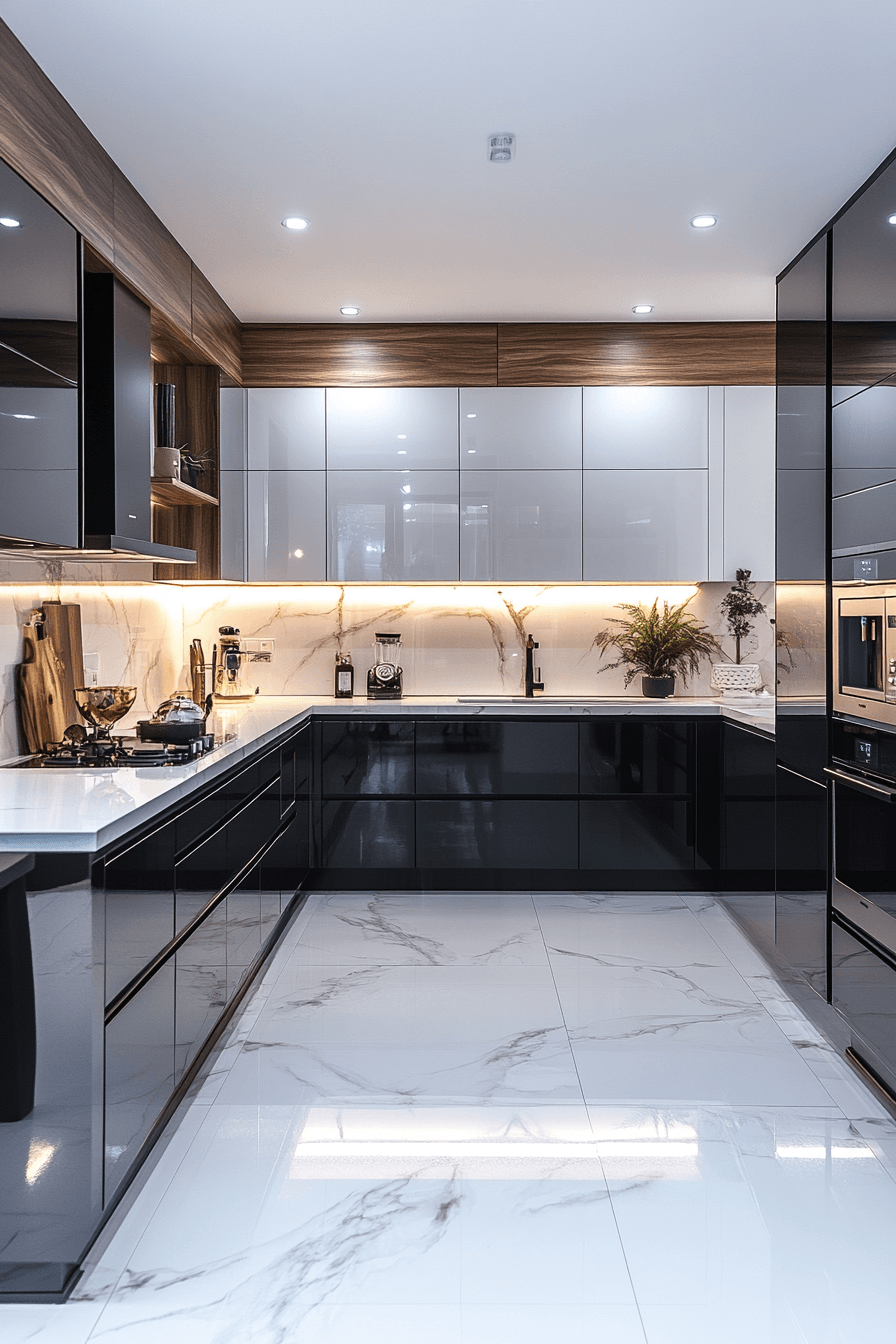 27 Black and White Modern Kitchen Ideas That Feel Sleek, Bold, and Timeless