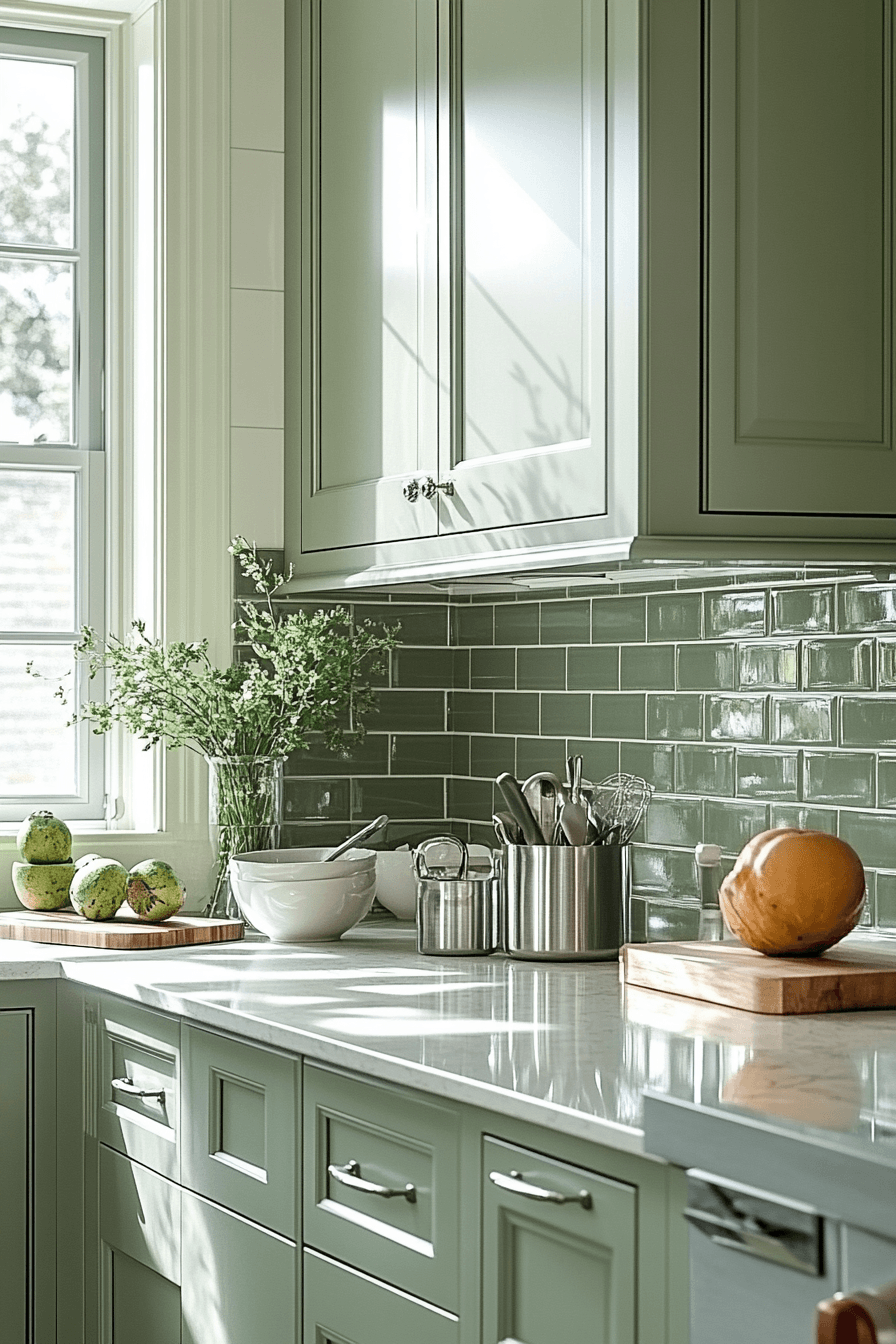 27 Sage Green Backsplash Kitchen Ideas That Make the Whole Space Feel Instantly Prettier