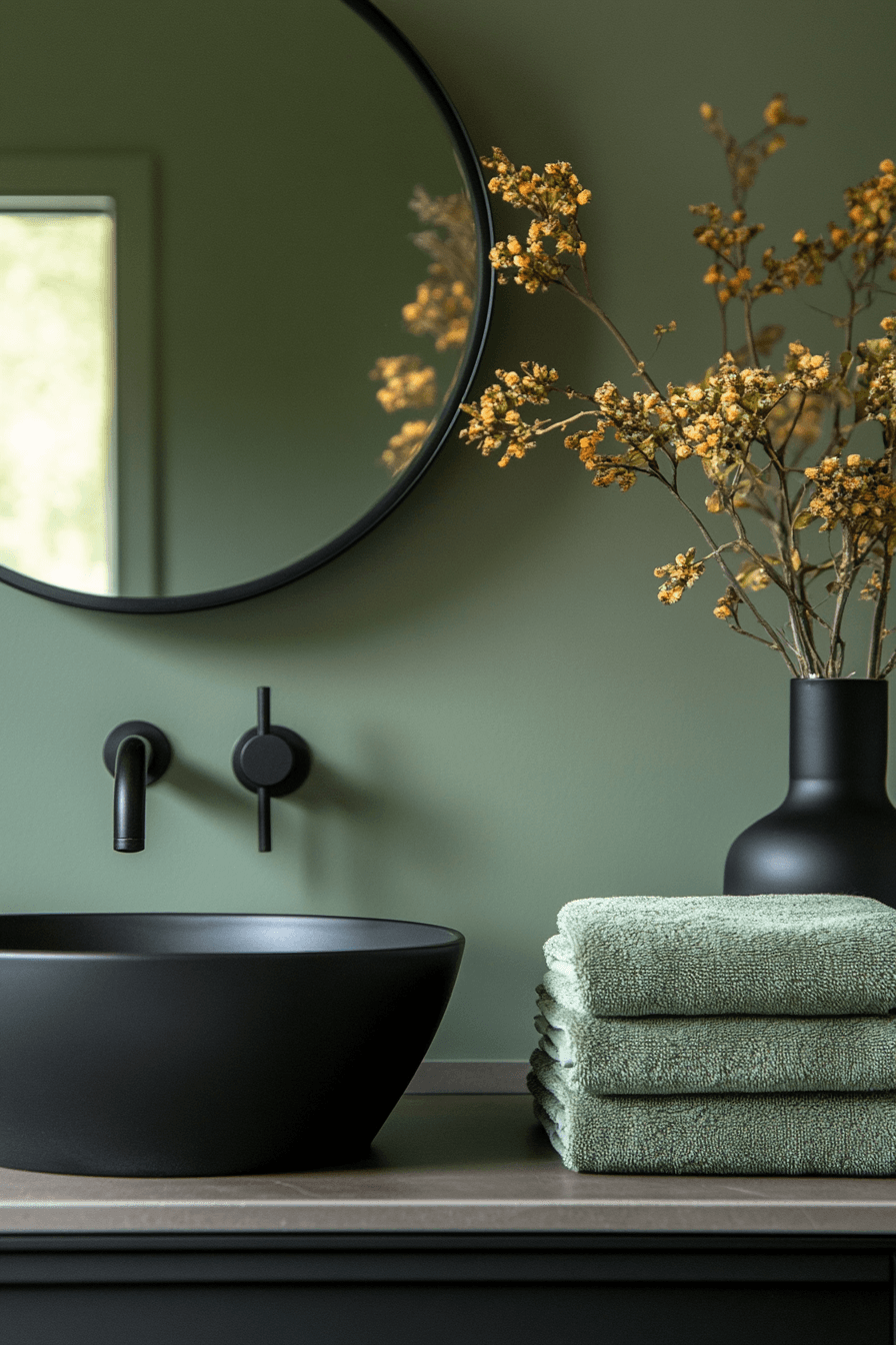 27 Sage Green and Black Bathroom Ideas That Feel Bold, Modern, and Beautifully Refined