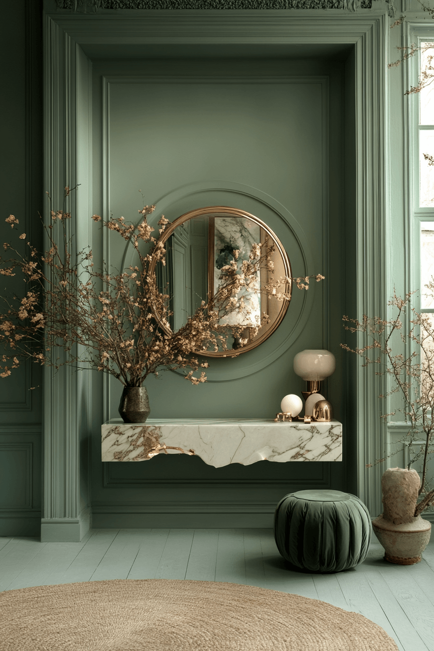 27 Sage Green Hallway Ideas That Make Every Corner Feel Softer and More Stylish