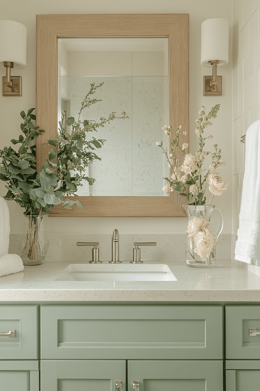 27 Sage Green Bathroom Decor Ideas That Feel Calm, Pretty, and Spa-Like