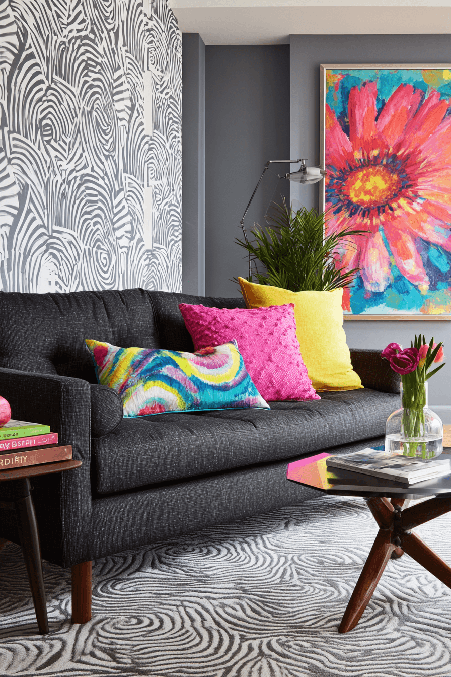 29 Dark Grey Sofa Living Room Ideas That Look Chic, Cozy, and Elevated