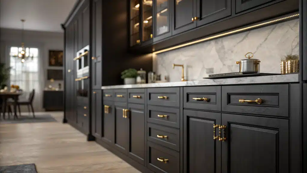 Dark Kitchen Cabinets