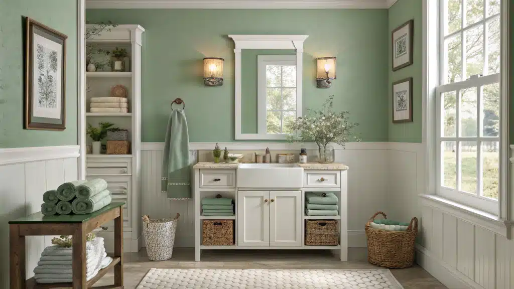 Sage Green Bathroom Decor