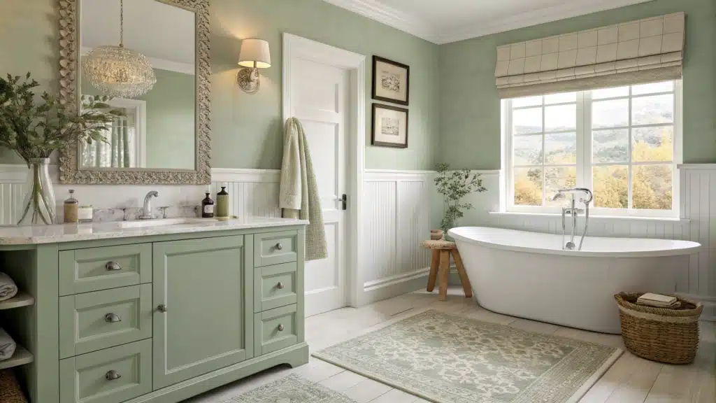Light Sage Green Bathroom