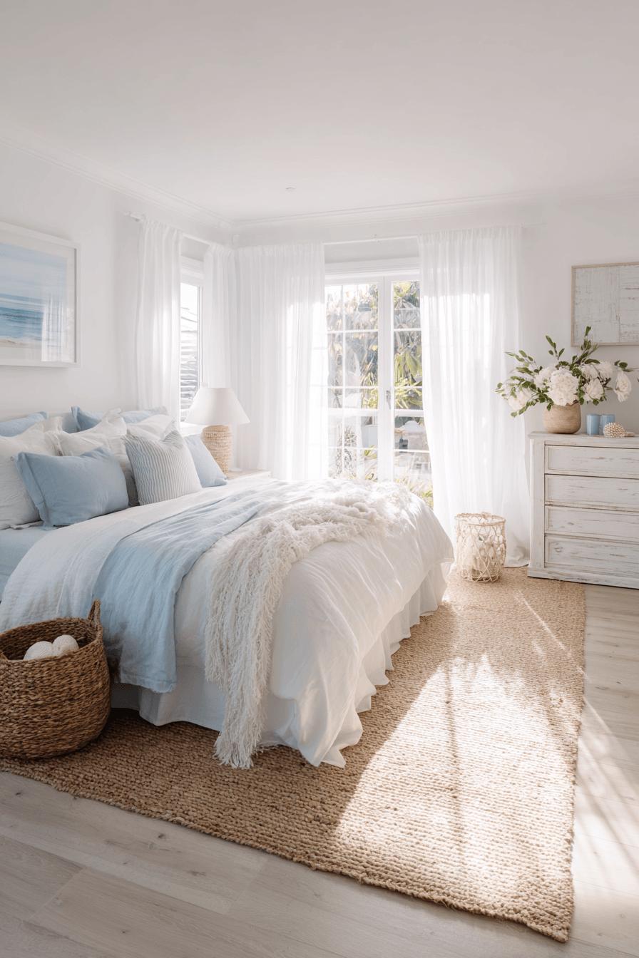 26 Beachy Bedroom Ideas That Will Transport You to the Coast