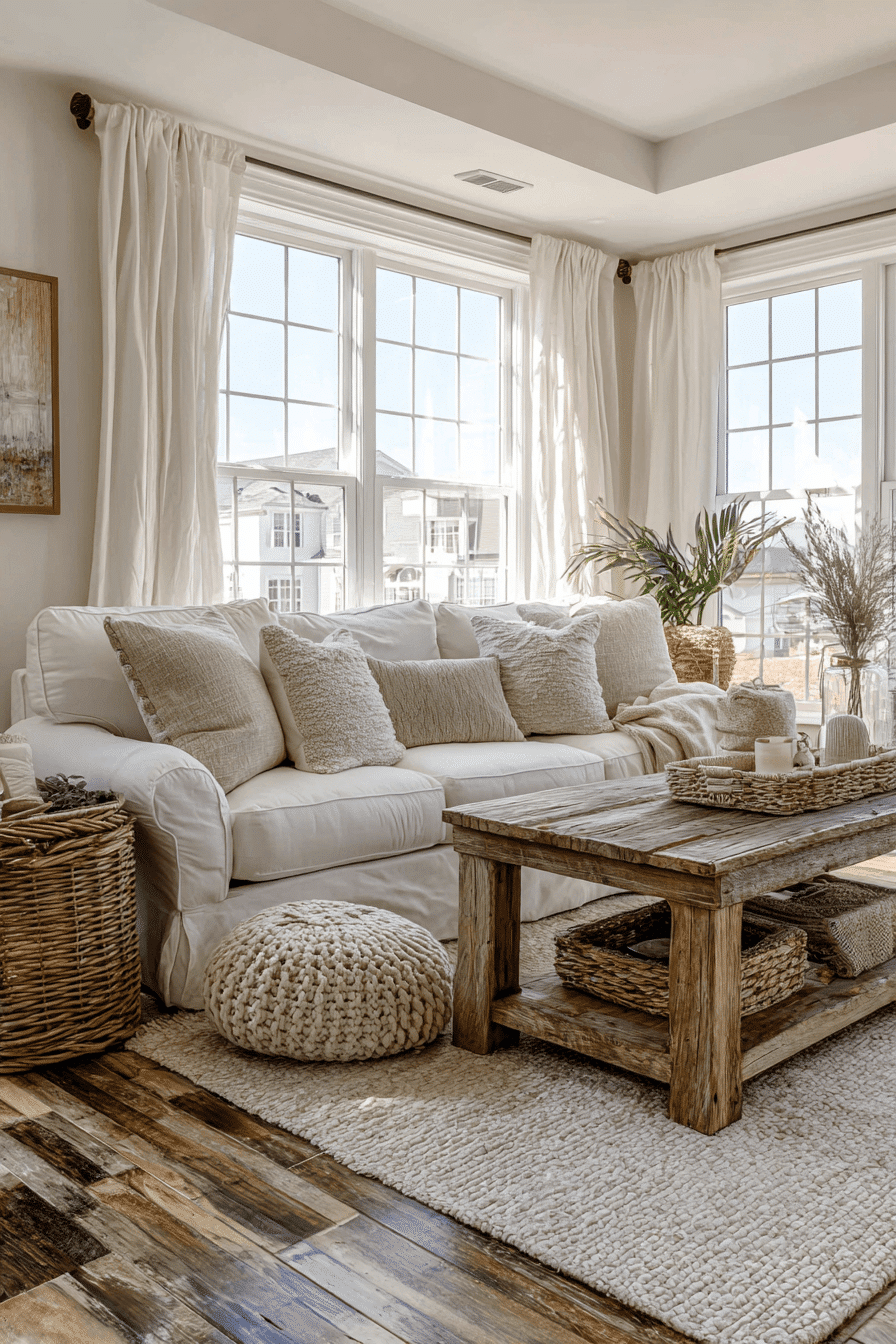 26 Beachy Farmhouse Ideas That Blend Coastal Charm and Rustic Comfort