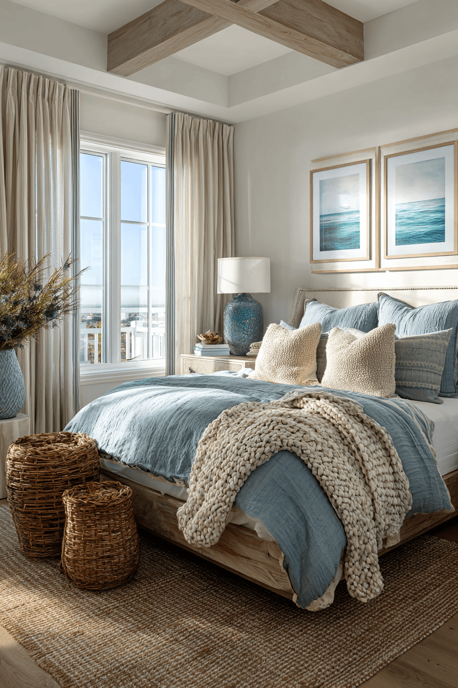 26 Beachy Bedroom Ideas That Will Transport You to the Coast