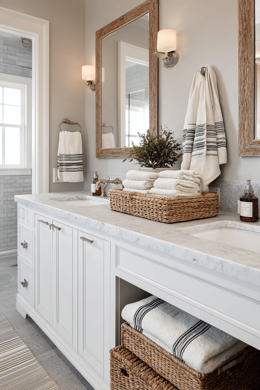 26 Beachy Bathroom Ideas That Create a Spa-Like Coastal Escape