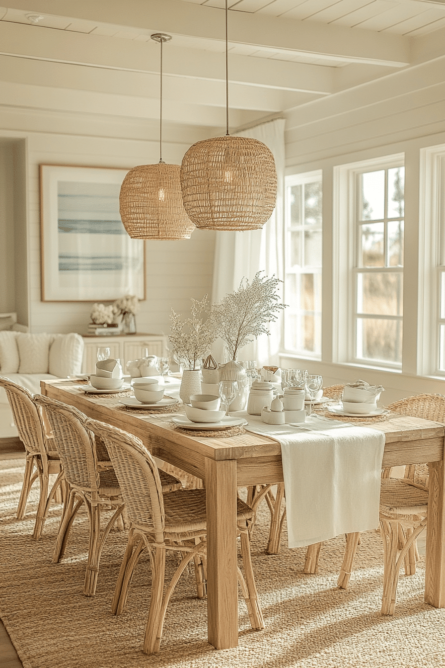 26 Beachy Dining Room Ideas for a Seaside Gathering Space