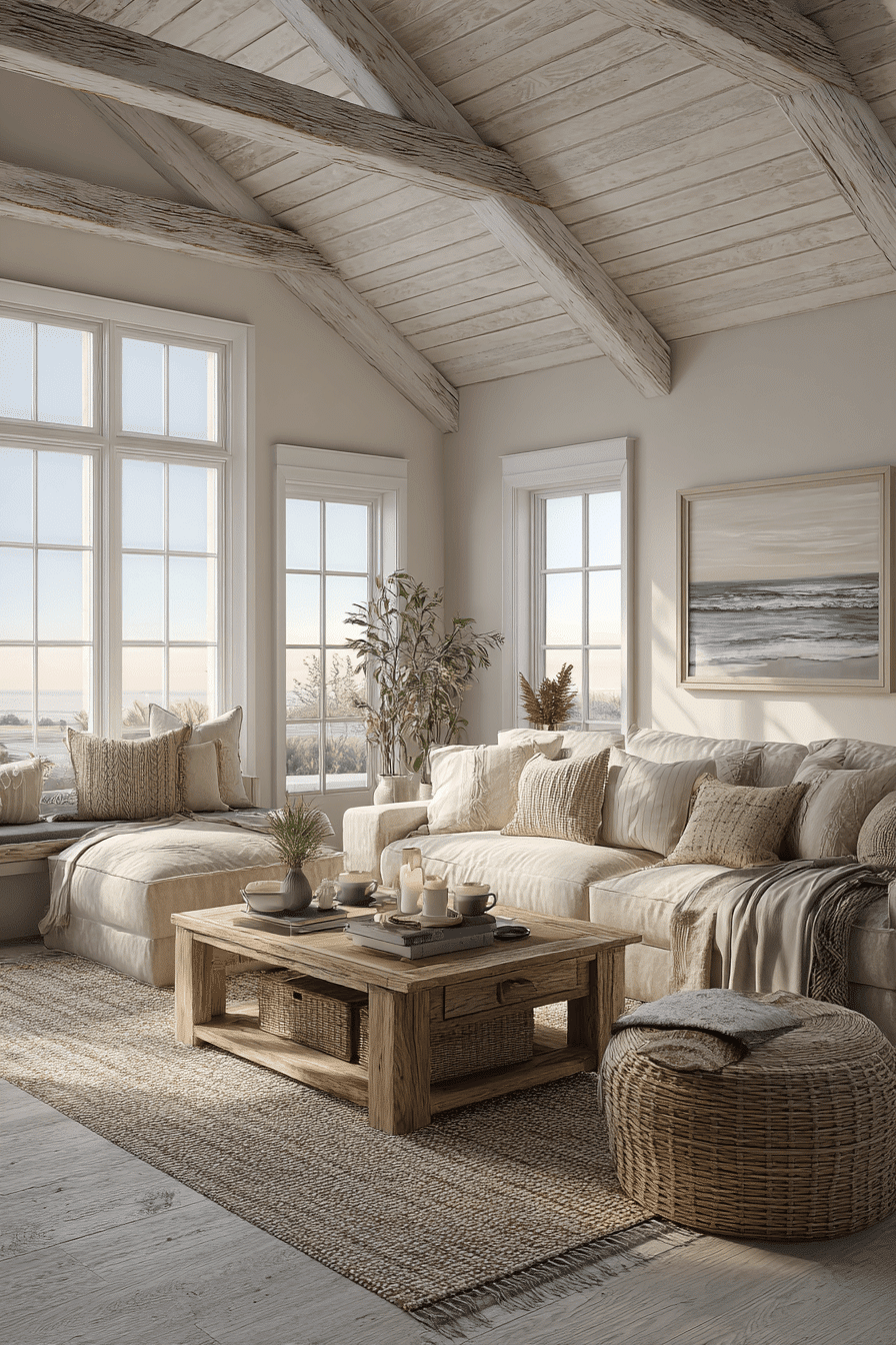 26 Beachy Farmhouse Ideas That Blend Coastal Charm and Rustic Comfort