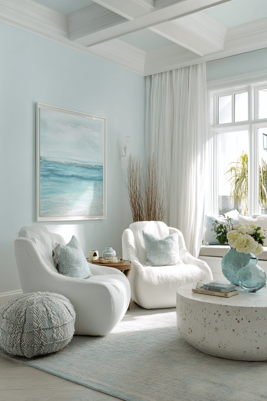 26 Beachy Living Room Ideas for a Relaxed Coastal Vibe