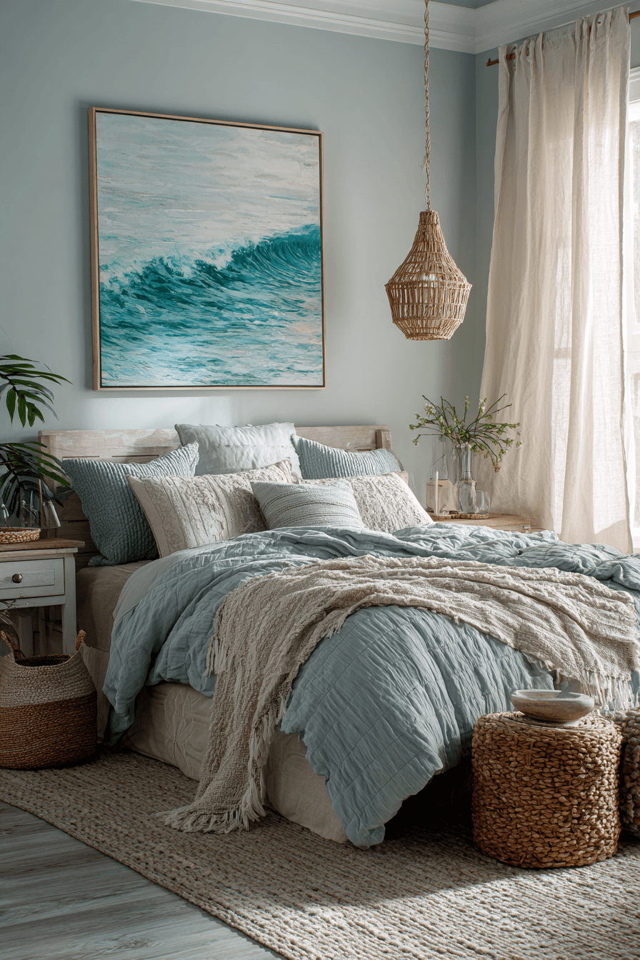26 Beachy Boho Bedroom Ideas for a Dreamy Coastal Retreat