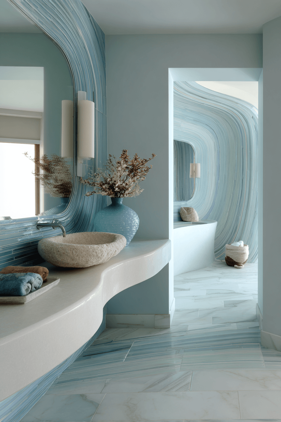 26 Beachy Bathroom Ideas That Create a Spa-Like Coastal Escape