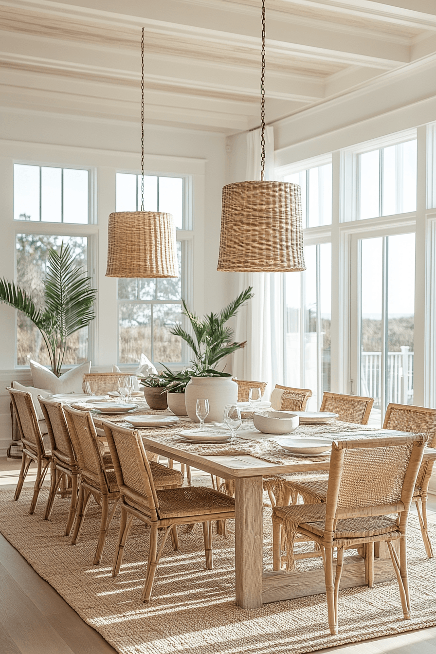 26 Beachy Dining Room Ideas for a Seaside Gathering Space