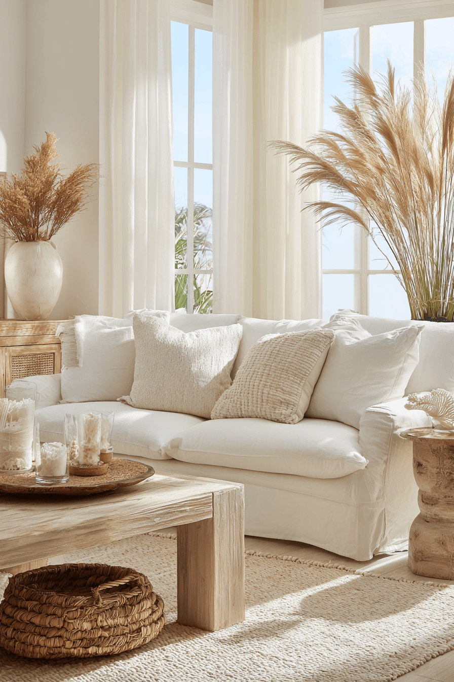 26 Beachy Living Room Ideas for a Relaxed Coastal Vibe