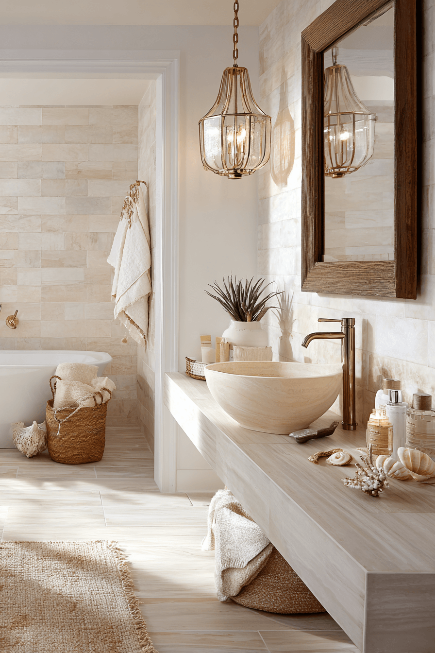 26 Seaside Bathroom Ideas for a Spa-Like Coastal Escape