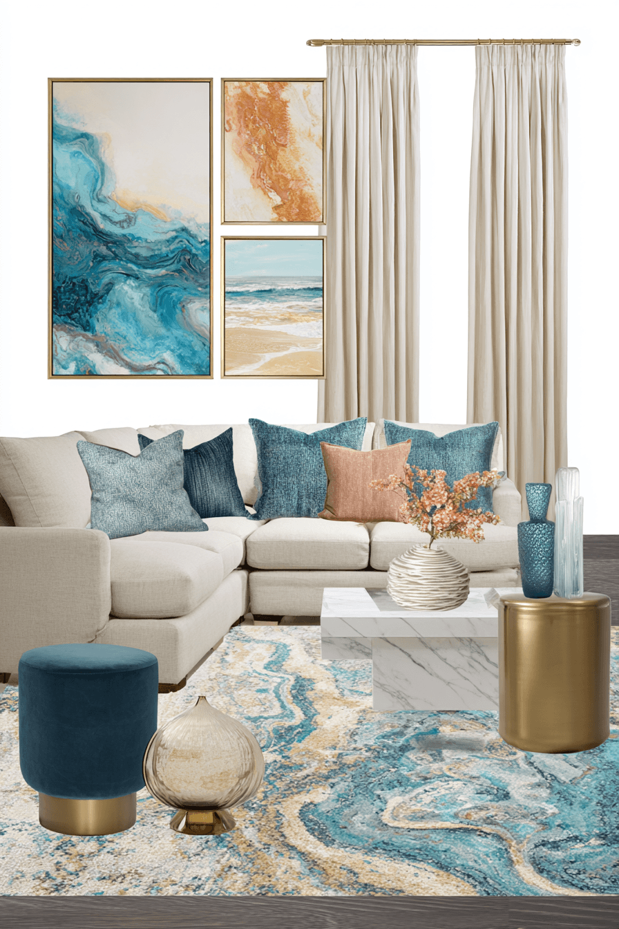 26 Beachy Living Room Ideas for a Relaxed Coastal Vibe