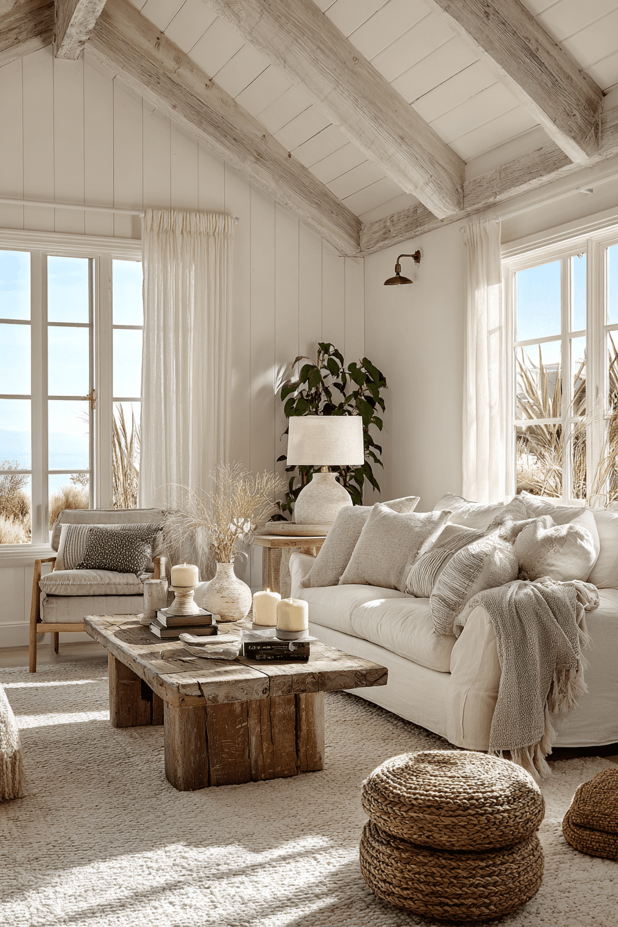26 Beachy Farmhouse Ideas That Blend Coastal Charm and Rustic Comfort