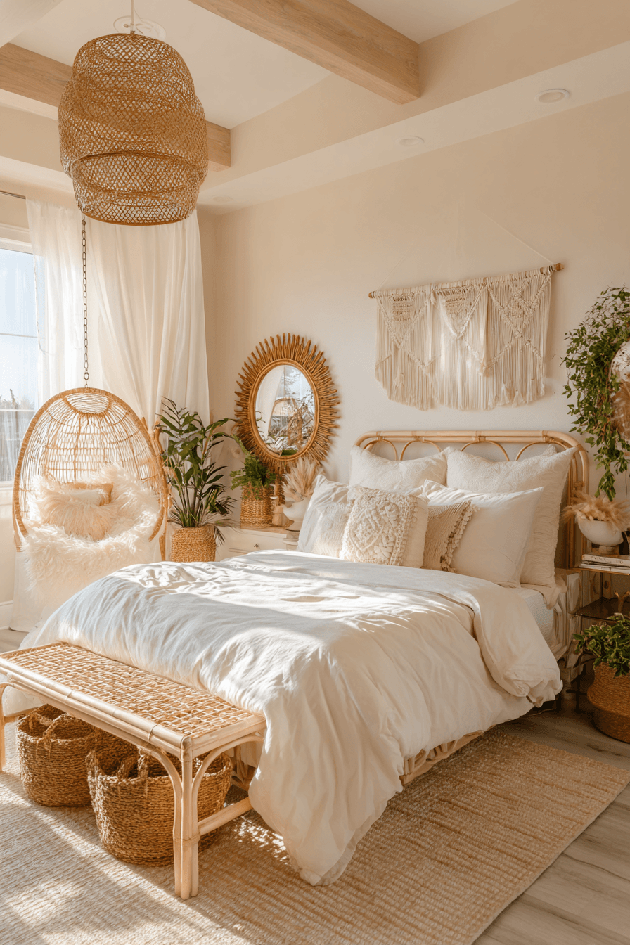 26 Beachy Boho Bedroom Ideas for a Dreamy Coastal Retreat