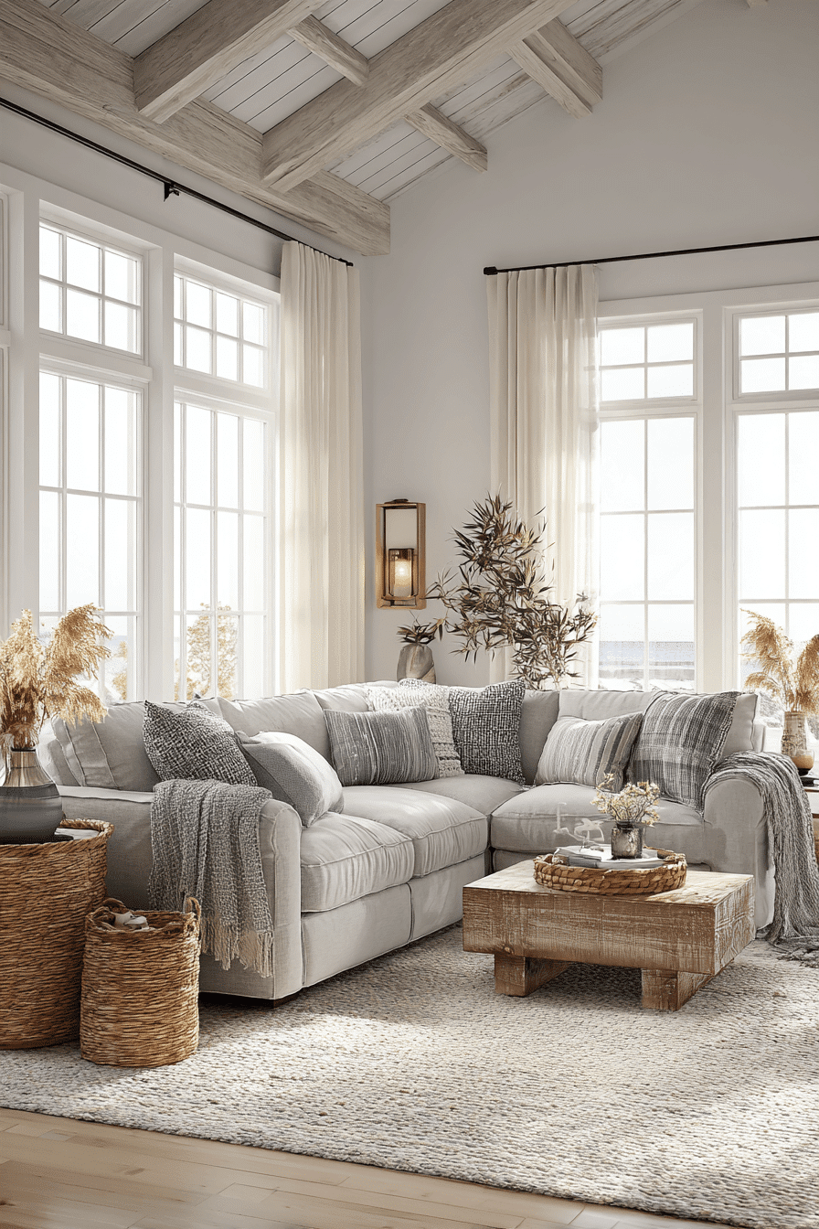 26 Beachy Farmhouse Ideas That Blend Coastal Charm and Rustic Comfort