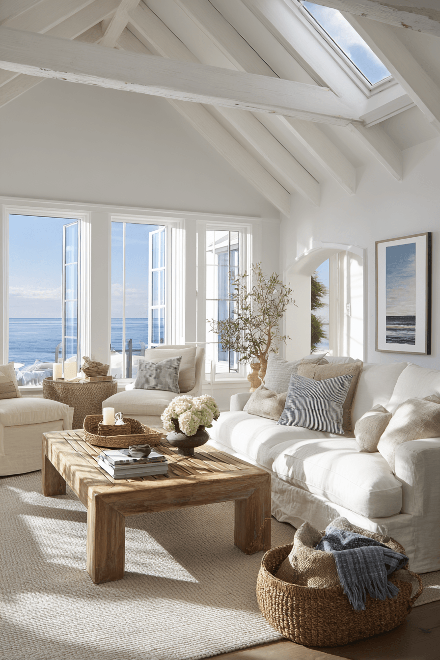 26 Seaside Living Room Ideas for a Relaxed Coastal Vibe