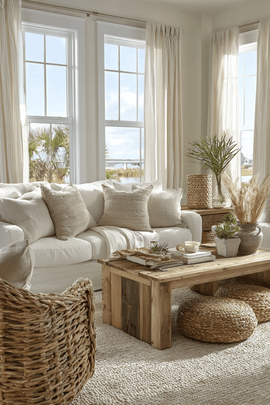 26 Beachy Farmhouse Ideas That Blend Coastal Charm and Rustic Comfort