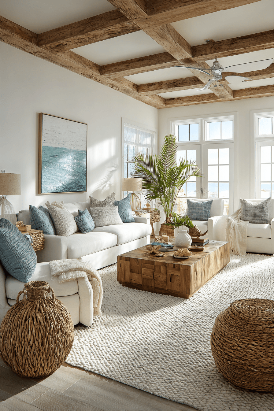26 Seaside Living Room Ideas for a Relaxed Coastal Vibe